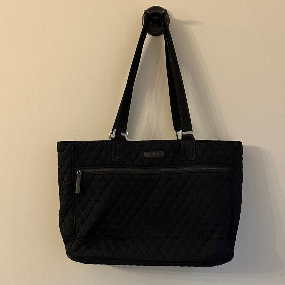 Vera Bradley Black Quilted Tote